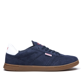 Supra Mens ELEVATE Low Top Shoes Navy/Gum | US-65265